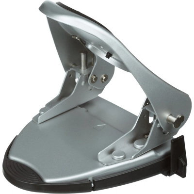 Дырокол до 30 листов Attache 6730 серебристый с линейкой - фото 5