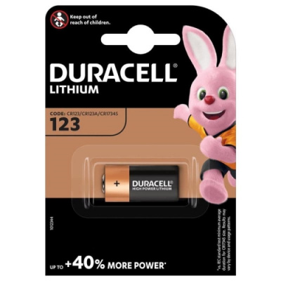 Батарейки DURACELL ULTRA CR123 литий для фотоаппарата 1шт - фото 1