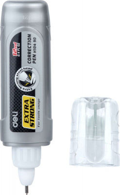 Корректирующая ручка 12 мл Deli EH10490 на быстросохнущей основе цвет корпуса серый - фото 5