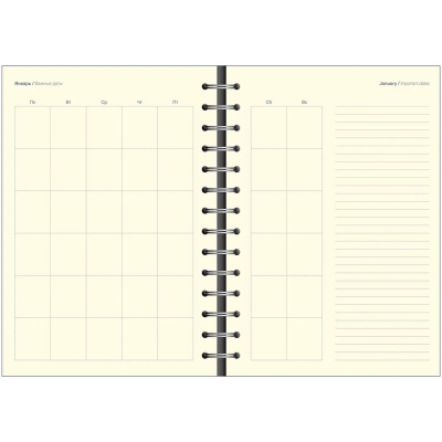 Ежедневник недатированный А5 искусственная кожа 96 л Attache Selection Fluid бирюзовый - фото 26