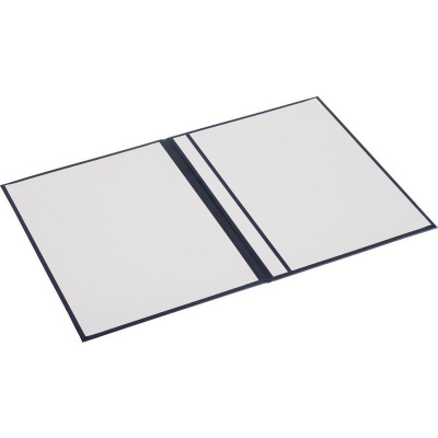 Папка адресная На подпись А4 бумвинил синяя - фото 2