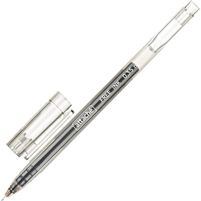 Ручка гелевая Attache Free ink 0.35 мм черная - фото 1