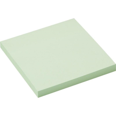 Блок-кубик с клеевым краем 76х76 мм Attache салатовый (1 блок, 100 листов) - фото 2
