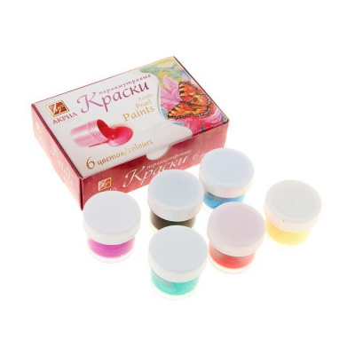 Краски акриловые 6 цветов по 15 мл перламутровые Луч - фото 2