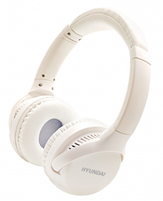 Наушники беспроводные накладные Hyundai H-HP101 белый - фото 3