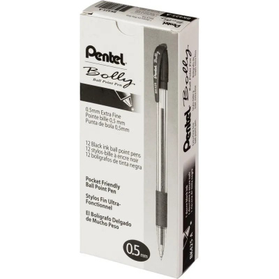 Ручка шариковая Pentel Bolly BK425-A 0.25 мм черная - фото 2