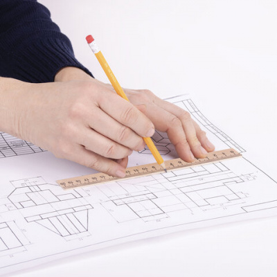 Линейка 20 см деревянная Пифагор - фото 2