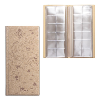 Альбом для монет и купюр 105х223х12 мм на склейке 6 листов 72 ячейки ДПС - фото 1