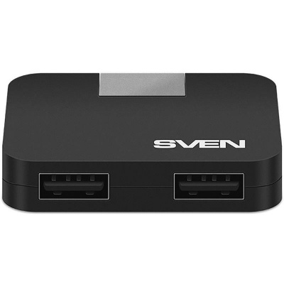Разветвитель USB SVEN HB-677 /4xUSB 2.0/ черный без кабеля - фото 3
