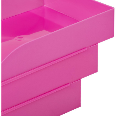 Лоток для бумаг горизонтальный розовый Attache Fantasy, пластик - фото 4