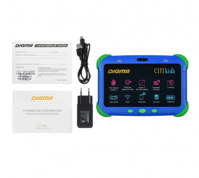 Планшет детский Digma Citi Kids MT8321 синий (CS7216MG) - фото 3