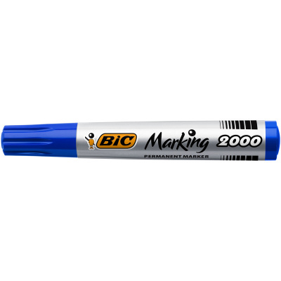 Маркер перманентный синий BIC Marking 2000 (толщина линии 1.7 мм) - фото 2