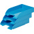 Лоток для бумаг горизонтальный голубой Attache Fantasy пластик - фото 6