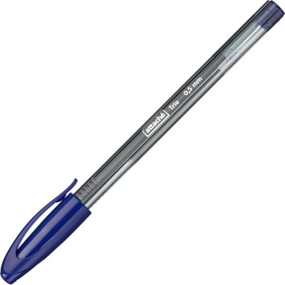 Ручка шариковая Attache Glide Trio 0.5 мм синяя - фото 7