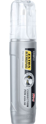 Корректирующая ручка 12 мл Deli EH10490 на быстросохнущей основе цвет корпуса серый - фото 6