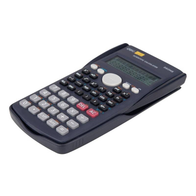 Калькулятор научный 10+2 разрядный Deli ED82MS темно-синий (подходит для ЕГЭ) - фото 4