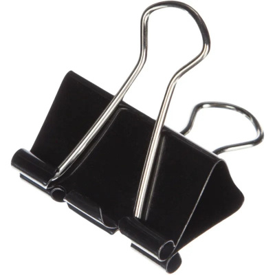 Зажимы для бумаг 51 мм черные Attache Economy (уп. 12 шт) - фото 4