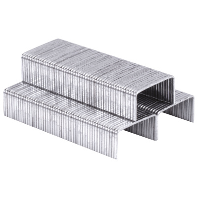 Скобы для степлера №10 оцинкованные Staff (уп. 1000 шт) - фото 2