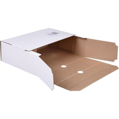 Короб архивный 256x100x320 мм микрогофрокартон белый Attache - фото 2
