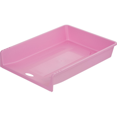 Лоток для бумаг горизонтальный розовый Attache Акварель - фото 1