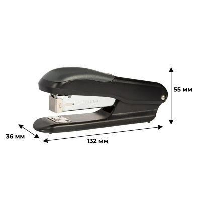 Степлер канцелярский до 25 листов Sax 39 черный - фото 3