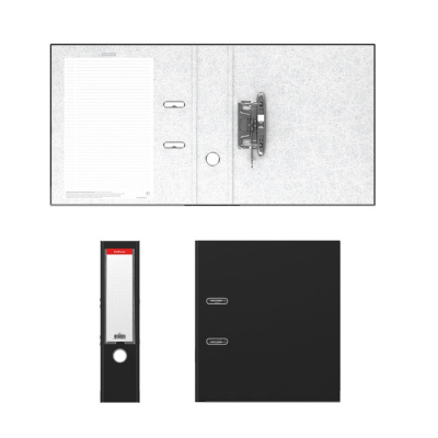 Папка-регистратор А4 70 мм Erich Krause Business черная - фото 2