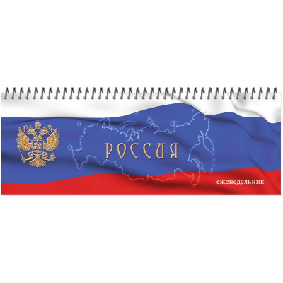 Планинг недатированный 295х100 мм картон 56 л Госсимволика - фото 1