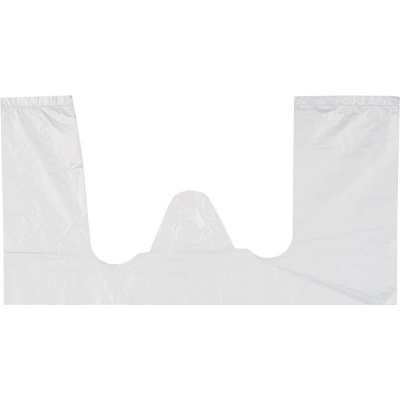 Пакет-майка ПНД 25+12х45 12мкм белая - фото 2