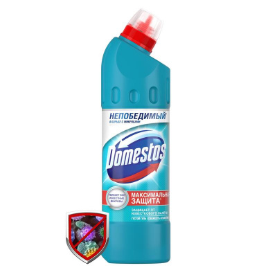 Средство для сантехники 500 мл универсальное дезинфицирующее Domestos Свежесть Атлантики - фото 1