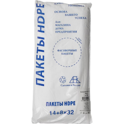 Пакет фасовочный, ПНД, 14х32, 7мкм, 1000шт./уп, цена, описание, фото 1 Пакет фасовочный, ПНД, 14х32, 7мкм, 1000шт./уп - фото 1