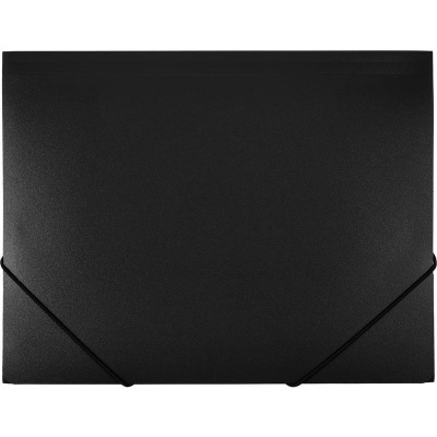Папка-конверт на резинках А4 до 220 листов Attache черная - фото 1