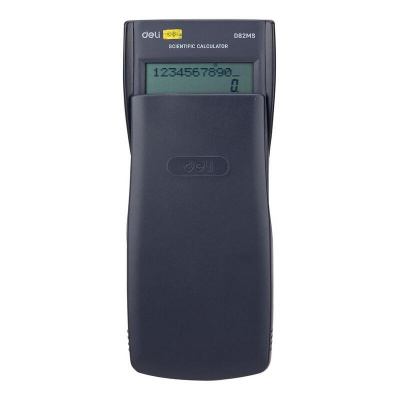 Калькулятор научный 10+2 разрядный Deli ED82MS темно-синий (подходит для ЕГЭ) - фото 3