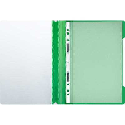 Скоросшиватель пластиковый A4 до 100 листов Attache Elementary Economy зеленый - фото 3