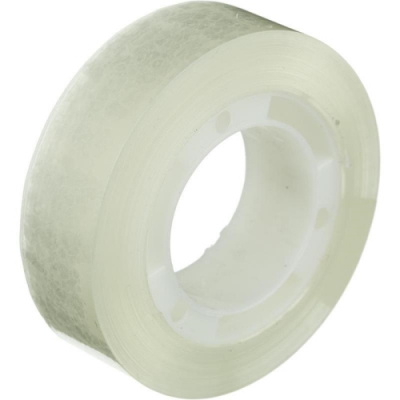 Клейкая лента канцелярская 15 мм х 33 м прозрачная Луч - фото 1