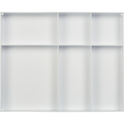 Лоток для вложения горизонтальный Attache пластиковый белый 6 отделений - фото 4