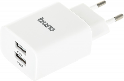 Адаптер Buro BUWE1 10.5W 2.1A 2xUSB белый (BUWE10S200WH) - фото 1