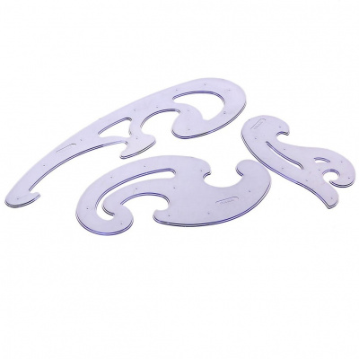 Лекало 25 см 17 см 12 см пластик Стамм Neon Cristal в ассортименте (уп. 3 шт) - фото 2