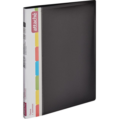 Папка с зажимом A4 17 мм до 150 листов Attache черная, цена, описание, фото 1 Папка с зажимом A4 17 мм до 150 листов Attache черная - фото 1