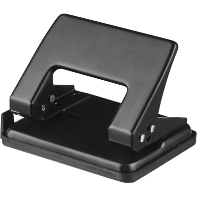 Дырокол до 20 листов Attache Economy черный с линейкой - фото 1