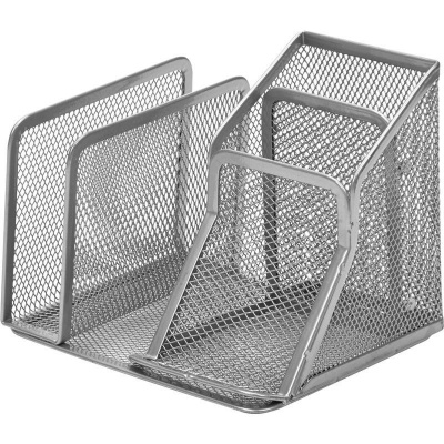 Подставка для канцелярских принадлежностей 4 отделения Attache серебристая - фото 1