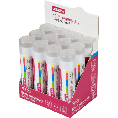 Клей-карандаш 21 г Attache прозрачный - фото 7