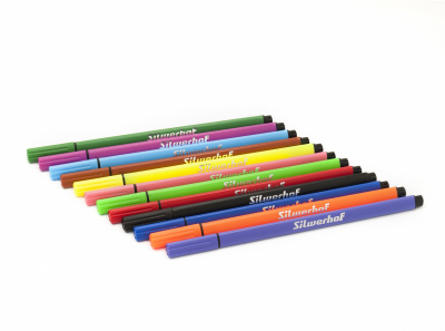 Фломастеры 12 цветов трехгранные Silwerhof Монстрики - фото 5