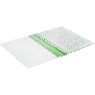 Скоросшиватель пластиковый A4 до 100 листов Attache Элементари зеленый - фото 2