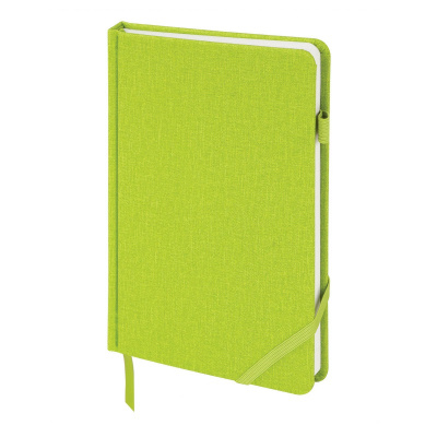 Ежедневник недатированный А5 экокожа 136 л Brauberg Finest зеленый - фото 1