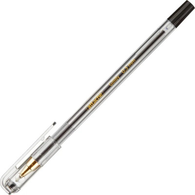 Ручка шариковая Attache Goldy 0.3 мм черная - фото 4