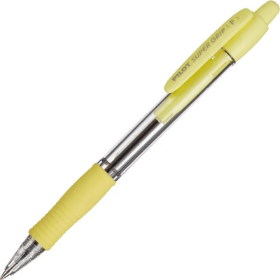 Ручка шариковая автоматическая Pilot BPGP-10R-F Y Super Grip 0.22 мм синяя - фото 1