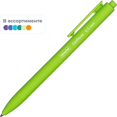 Ручка шариковая автоматическая Attache Confiture 0.5 мм синяя - фото 1
