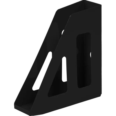 Вертикальный накопитель для бумаг 70 мм пластиковый черный Attache - фото 1