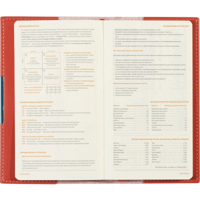 Еженедельник недатированный А6 искусственная кожа 80 л Bruno Visconti Metropol красный - фото 12