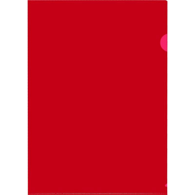 Папка уголок А4 180 мкм Attache красная - фото 1